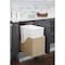 Hardware Resources 50 qt Rectangular Pull-Out Can, White, White Birch, 15 in CAN-WBMD50WH - alternate 2